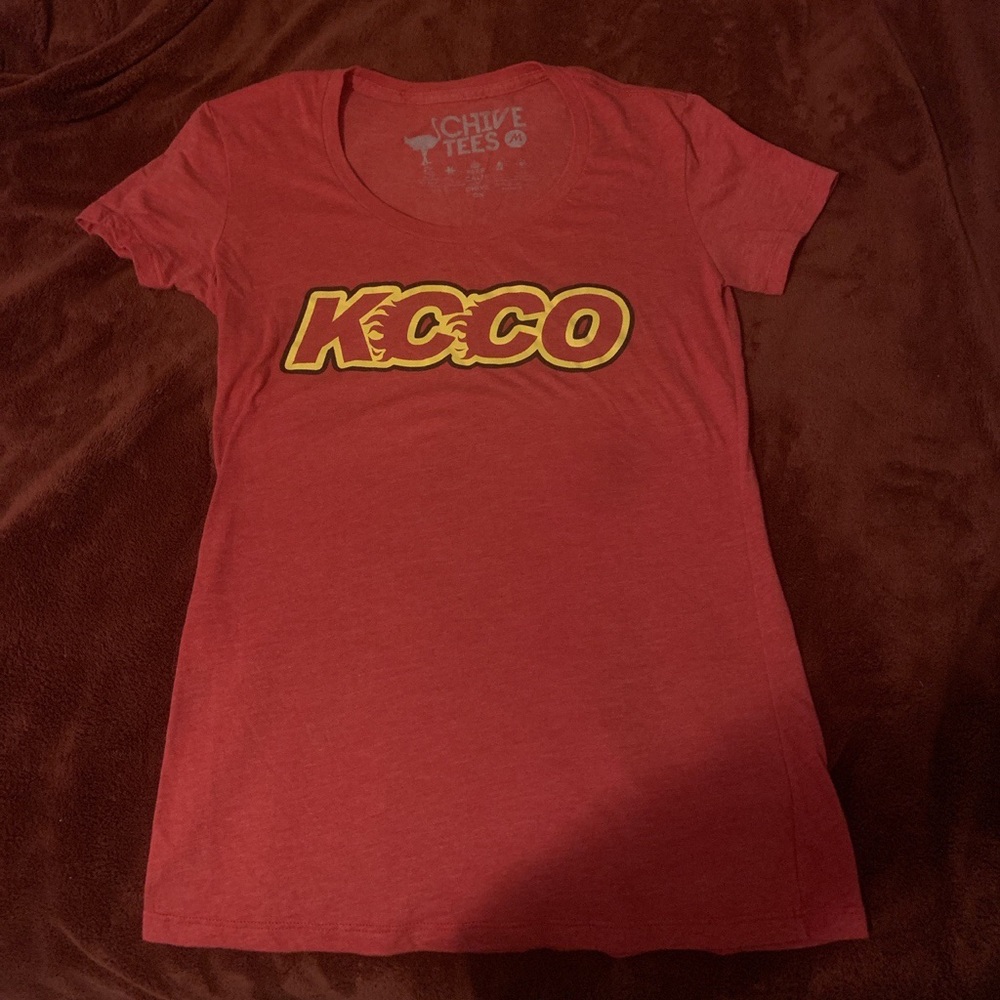 Keep calm chive on fitted tee shirt